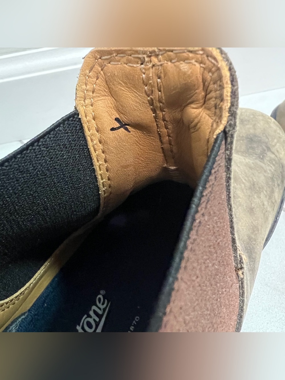 Blundstone 585 Rustic Brown Premium Leather Chelsea Boots Size 7.5 Womens - Picture 8 of 12